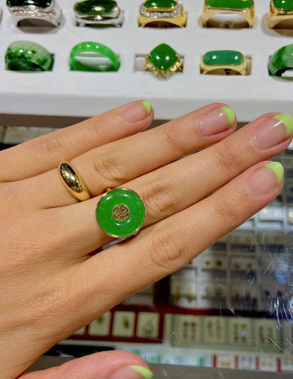 Jade Good Fortune Ring