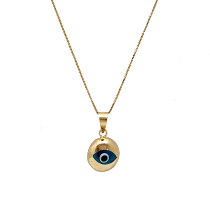 Round Evil Eye Pendant