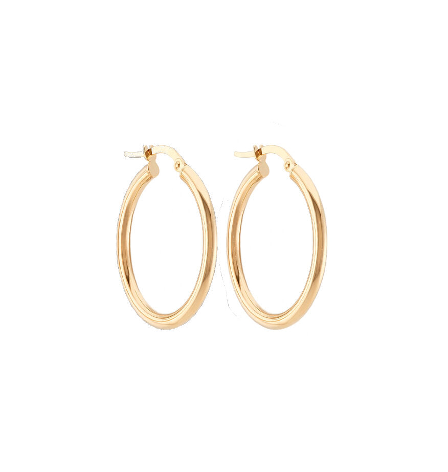 Bold Hoop Earrings (3mm Thick)